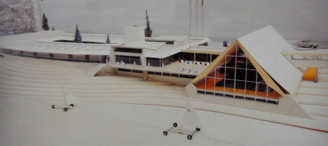 Maquette du projet de l'institut de thalassothérapie du Touquet, imaginé par Louis Quételart