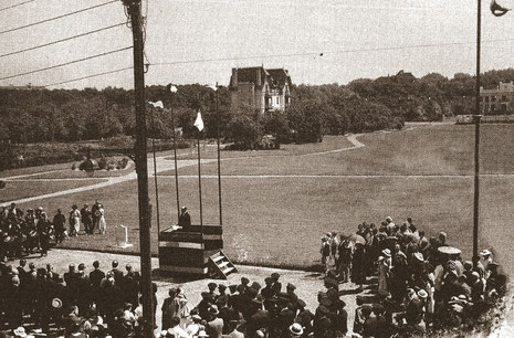 L'inauguration et le baptême du "jardin d'Ypres", hommage à la communauté des exilés d'Ypres de la 1ère guerre