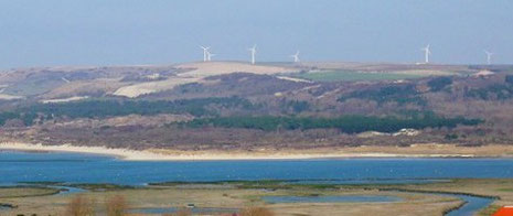 Les dunes de la pointe de Lormel en face du Touquet vues du phare
