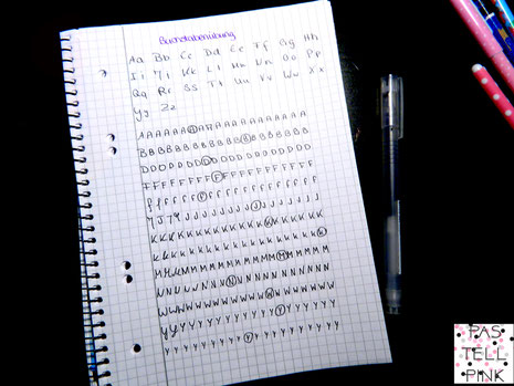 Buchstaben üben Handschrift verbessern