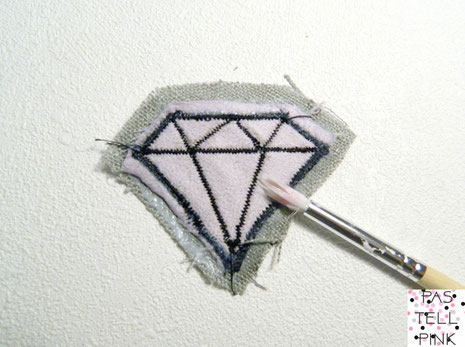 DIY diamon Diamant Glamout Patch Aufnäher