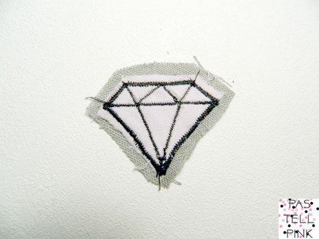 DIY diamon Diamant Glamout Patch Aufnäher