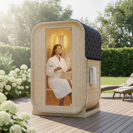 Aussensauna für Ihren Garten: Ruhe, Wärme, Natur. Vorteile, Auswahl, Aufbau, Pflege und 230-Volt-Modelle. Ganzjährig genießen mit Tipps und Ritualen.