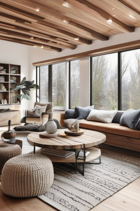 Entdecken Sie stilvolle Wohnzimmer Ideen mit Holz, die Natürlichkeit und Gemütlichkeit verbinden. Finden Sie Einrichtungstipps für moderne und klassische Wohnräume.