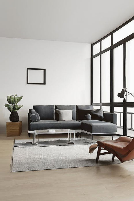 Wohnzimmer minimalistisch einrichten: Entdecken Sie klare Linien, dezente Farben und hochwertige Möbel für ein entspanntes, stilvolles Wohlfühlambiente.