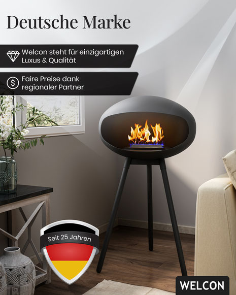 Eine Feuerstelle im eigenen Zuhause oder Garten schafft eine gemütliche und einladende Atmosphäre.