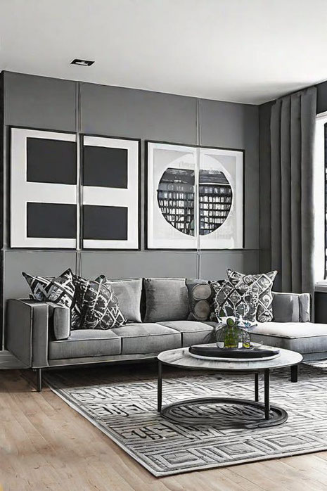 Entdecke inspirierende Ideen für ein Wohnzimmer in Grau. Tipps zu Einrichtung, Farben und Materialien für ein modernes, zeitloses und harmonisches Zuhause.