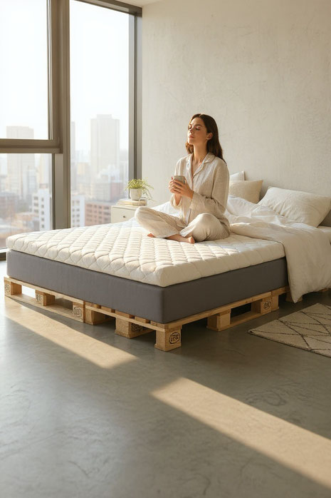 Entdecken Sie, wie Sie Härtegrad, Matratzenhöhe und Topper im Boxspringbett optimal abstimmen, für ergonomische Unterstützung und spürbar erholsamen Schlaf.