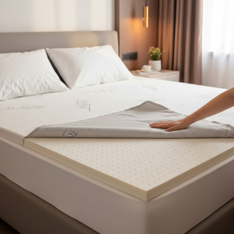 Topper 140x200 für Boxspringbett von Welcon, mehr Komfort und Druckentlastung. Kaltschaum, Visko, Latex oder Gel, waschbarer Bezug, schnelle Lieferung.
