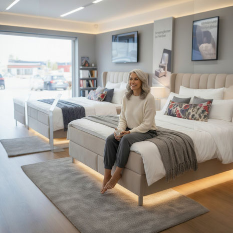 Unterschied Boxspringbett und Polsterbett erklärt, Aufbau, Liegegefühl, Höhe, Pflege und Preis im Vergleich, damit die Kaufentscheidung leichter fällt.