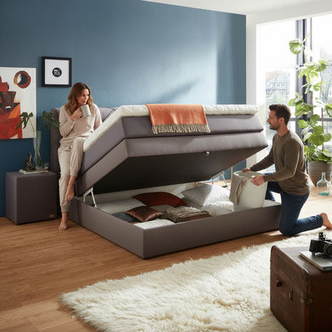 Ratgeber 2026 zeigt, welches Boxspringbett passt, Härtegrad, Topper und Größe richtig wählen; für Schlaflage, Rücken, Partner, Raum und Budget.