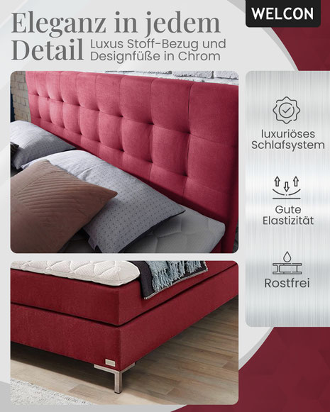 Das Bett 140x200 kombiniert Komfort und platzsparendes Design optimal. Ideal für Einzelpersonen und Paare, bietet es ergonomischen Schlafkomfort und vielfältige Ausstattungen.