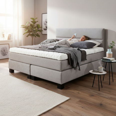 Ratgeber zu Bettarten: Rahmenbett, Boxspringbett, Schlafsofa, Stauraumbett und Pflegebett. Zeigt, welches Bett zum Alltag und Raum sicher passt.