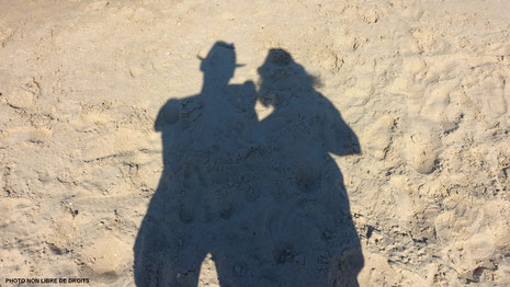 2 Seniors en un, Le Touquet, photo non libre de droits