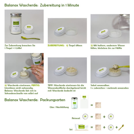 Balanox™ Wascherde: Zubereitung und Anwendung