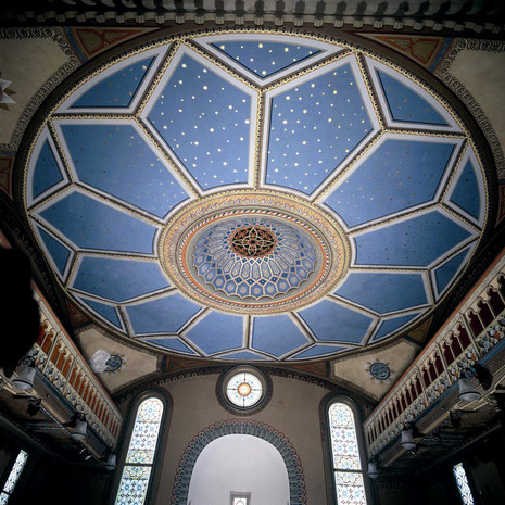 Die Decke mit Kuppel, Synagoge Hechingen, Foto: mit freundlicher Genehmigung von www.foto-keidel.de, alle Rechte vorbehalten!