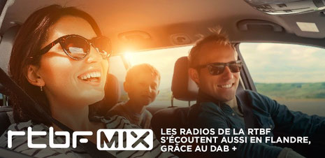 RTBF MIX, les radios de la RTBF s'écoutent aussi en Flandres, grâce au DAB+