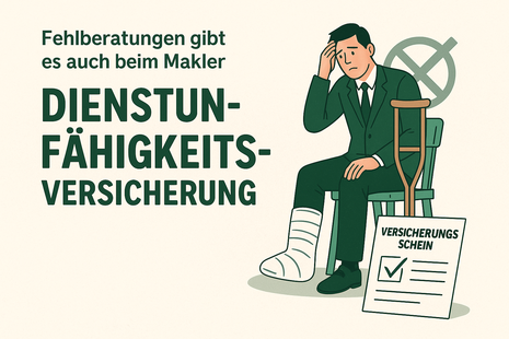 Fehlberatung bei Dienstunfähigkeitsversicherung – Beamter mit Krücke und unzureichendem Versicherungsschutz