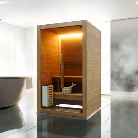 Eine eigene Sauna oder Infrarotkabine bringt echtes Spa-Feeling in Ihr Zuhause.