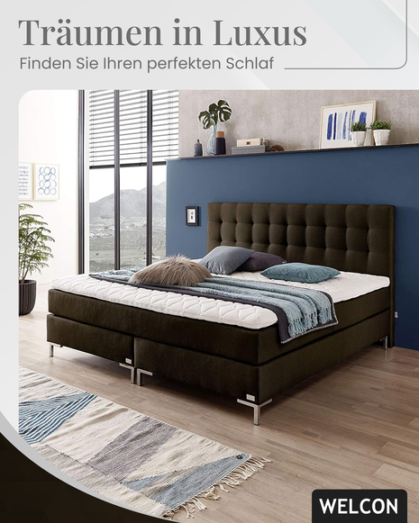 Das Bett 160x200 von WELCON bietet Ihnen optimalen Schlafkomfort und Platzersparnis. Entdecken Sie maßgeschneiderte Lösungen für Ihr Schlafzimmer.