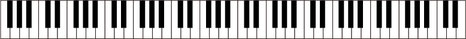 白山市Ａ's  piano  rooｍ　体験レッスン案内の鍵盤イラスト