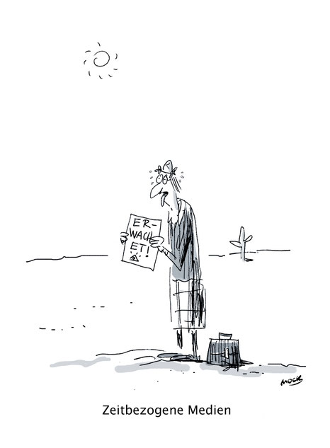 Cartoon von Mock zum Thema Klimawandel Erderwaermung Karikatur Klima