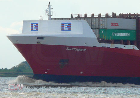 Containerschiff ELBSUMMER, IMO 9386718, Elbdeich Reederei