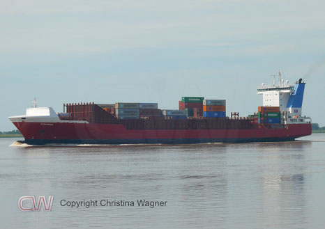 Containerschiff ELBSUMMER, IMO 9386718, Elbdeich Reederei