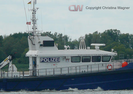 Das gegenüber ihrem Vorgänger niedrige Deckshaus der BÜRGERMEISTER BRAUER