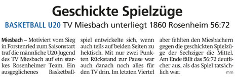 Bericht im Miesbacher Merkur am 21. Oktober 2021 - Zum Vergrößern klicken