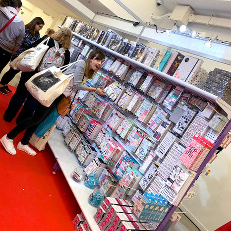 Happy Planner sticker books at Craftelier´s vendor booth at Plannercon Europe 2019