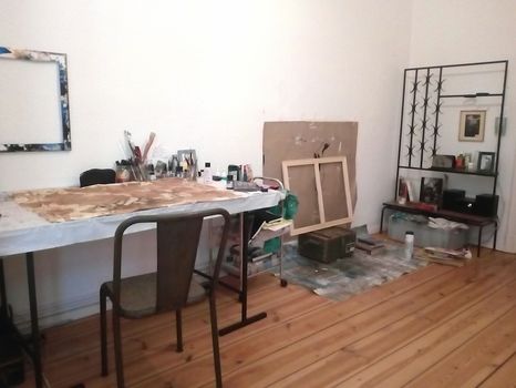 studio, artwork, painting, drawing, creative, working space, berlin, artist