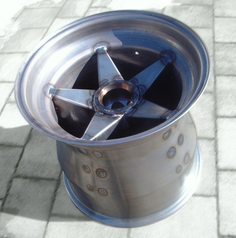 welded steel thin-sheet lightweight design wheel