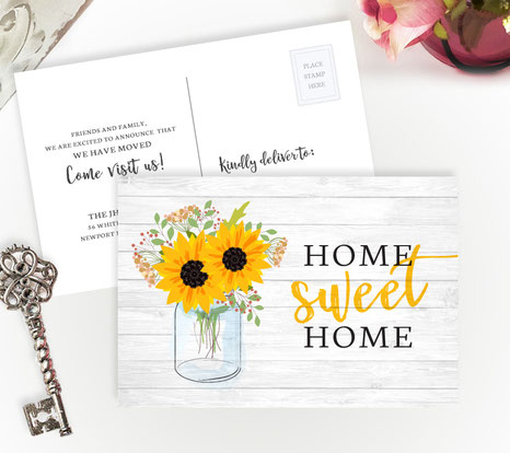 custom change of address cards