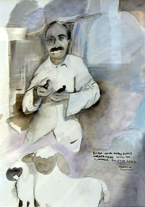 11.   2012 : Baba with baby ducks, Meherabad 1943-'44 Summer Solstice