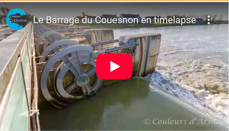 Barrage du Couenon au Mont St Michel en Timelapse