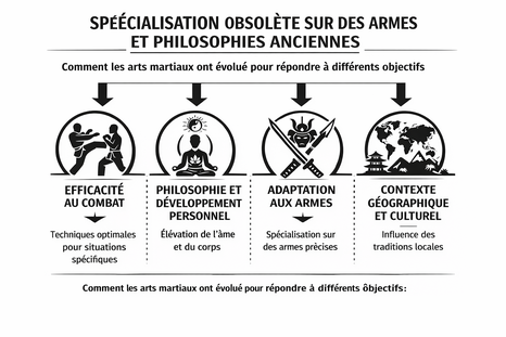 Evolution des arts martiaux et objectifs