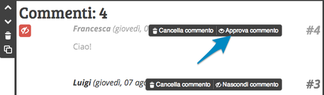 Moderare commenti