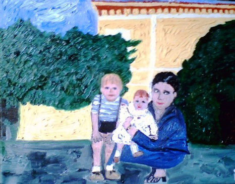 FAMIGLIA - 2008 - olio su tela25 x 35