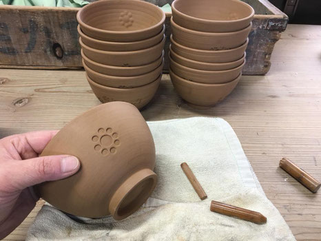 抹茶碗 寝ん 高田焼 八代窯 陶光 共箱入
