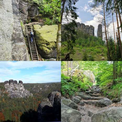 Affensteine, Wanderroute, sächsische Schweiz, faszinierende Feldwelten, Beuthenfall, Klettern, Wandern, Schrammsteine