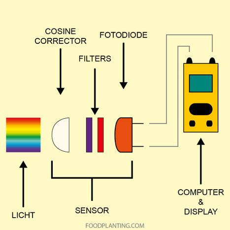 onderdelen van een par lichtmeter