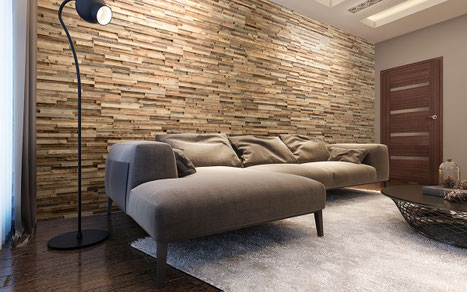 Wandpaneele aus Holz zum Kleben für Wandverkleidung
