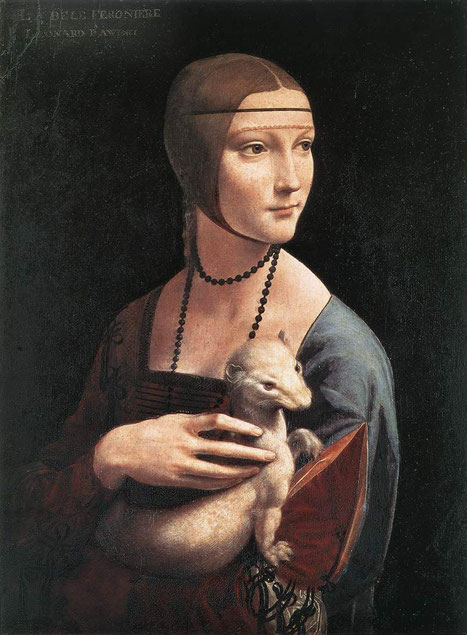 Самые известные картины в мире - Дама с горностаем (Леонардо да Винчи)