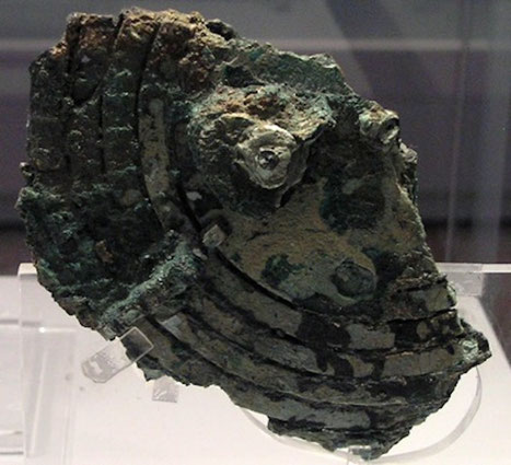 Achterzijde Antikythera-Mechanisme (CCSA)