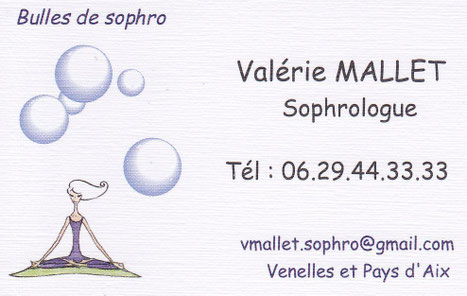 Valérie MALLET - Sophrologue & Formatrice - Praticienne Lahochi - Venelles, Meyrargues, Puyricard, Célony, Aix-en-Provence, Peyrolles-en-Provence, Le Puy-Sainte-Réparade, Eguilles, Le Tholonet, Pertuis