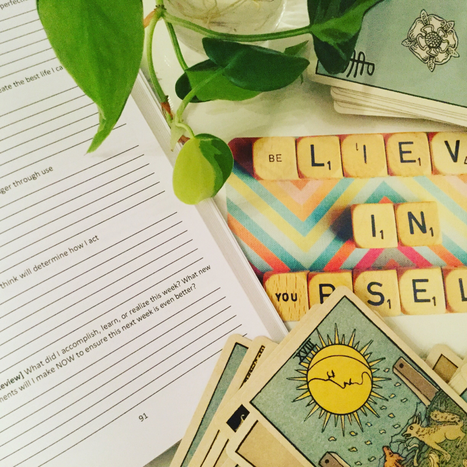 Essentials: Miracle Morning Journal and my trusty tarot cards
