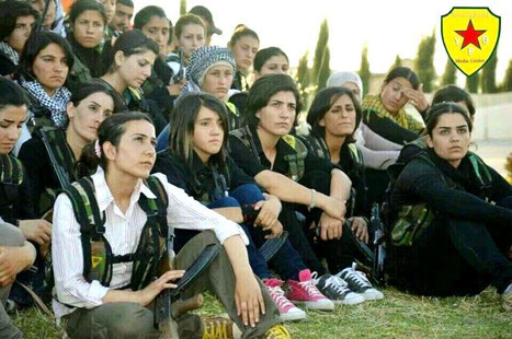 Kurdiske kvindeenhed fra PYD PKKs ”folkeforsvars-enheder” (YPG)