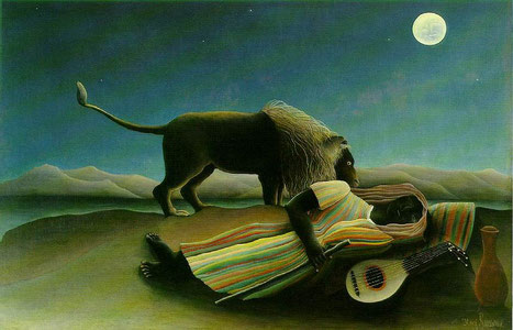 La Zingara addormentata è un dipinto del 1897 del pittore Henri Rousseau.