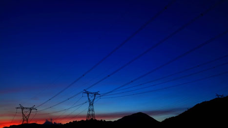 High voltage electricity transmission lines